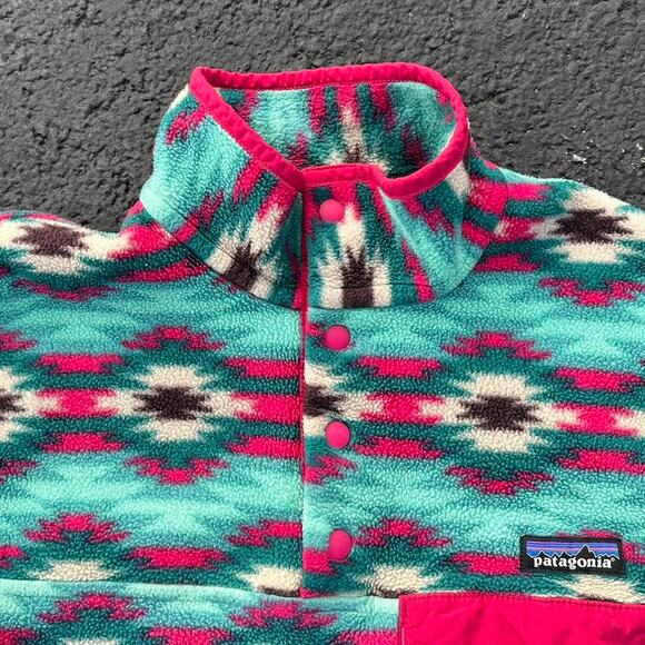 Vintage Y2K Patagonia Synchilla Fleece Snap-T Pullover Sweatshirt - Picture 6 of 8